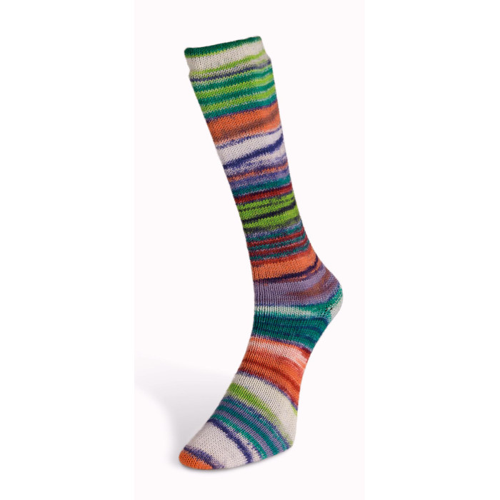 3 Пряжа Laines du Nord Eclectic Sock, 100г - 420м, різнокольоровий, 75% вовна, 25% нейлон