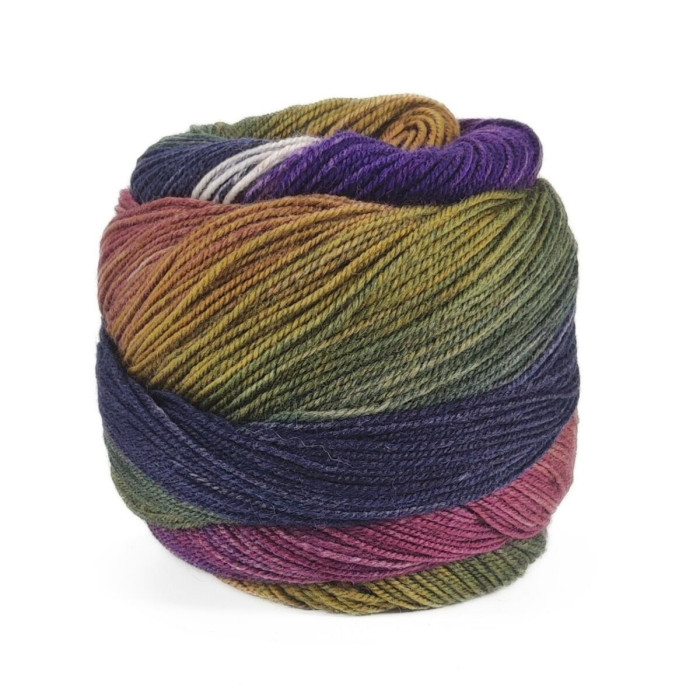 3 Пряжа Laines du Nord Harmonious Sock, 100г - 420м, різнокольоровий, 75% вовна, 25% нейлон