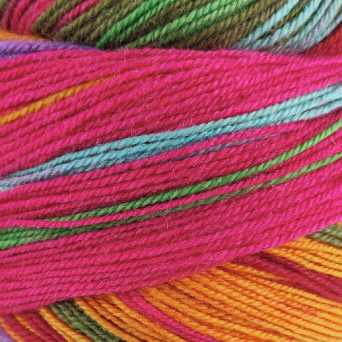 3 Пряжа Laines du Nord Indulgence Sock, 100г - 420м, різнокольоровий, 75% вовна, 25% нейлон