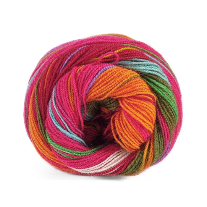 3 Пряжа Laines du Nord Indulgence Sock, 100г - 420м, різнокольоровий, 75% вовна, 25% нейлон