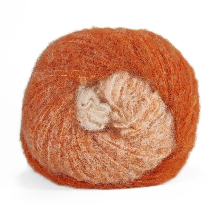 3 Пряжа Laines du Nord Piuma Alpaca Degrade,100г - 250м, різнокольоровий, 48% альпака, 44% лана без мюлесінгу, 8% нейлон