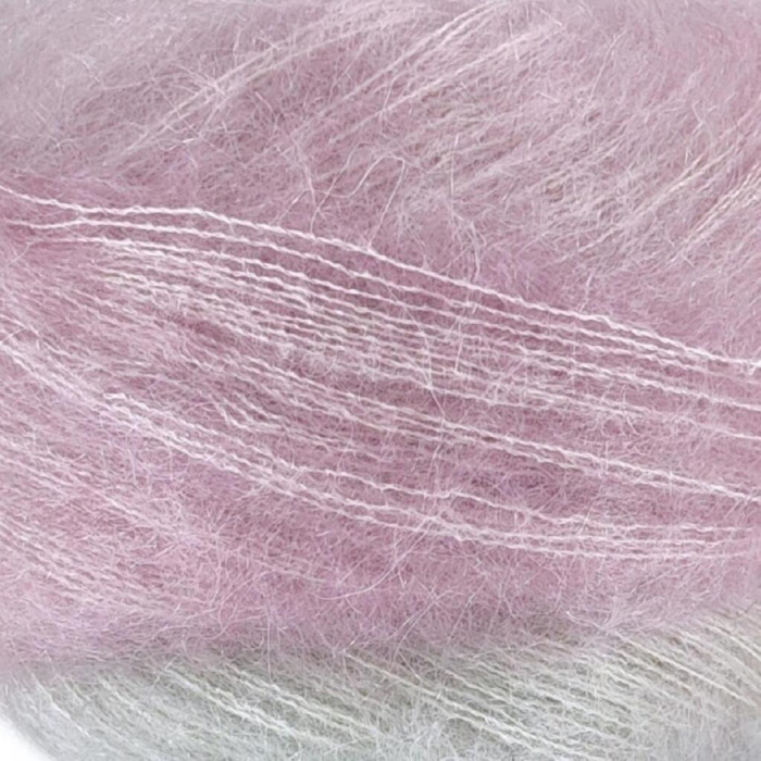 3 Пряжа Laines du Nord Poema Mohair, 150г - 600м, різнокольоровий 70% кід мохер, 30% шовк