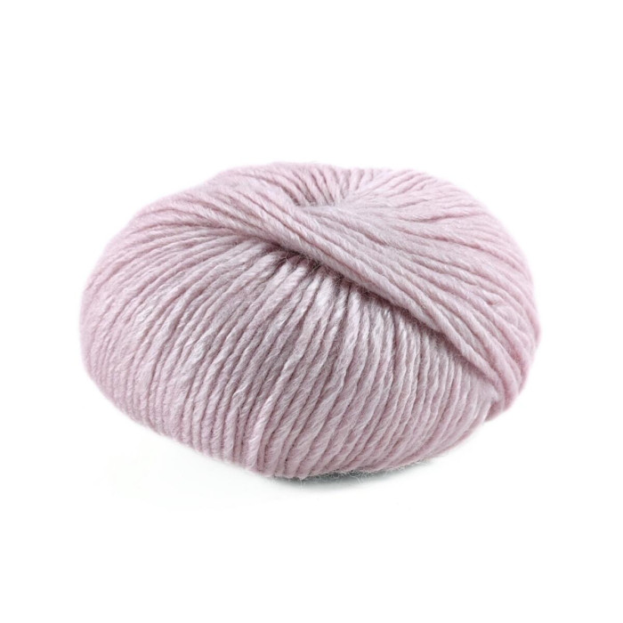 3 Пряжа Laines du Nord Silky Wool, 50г - 100м, ніжно-рожевий, 80% вовна, 20% шовк