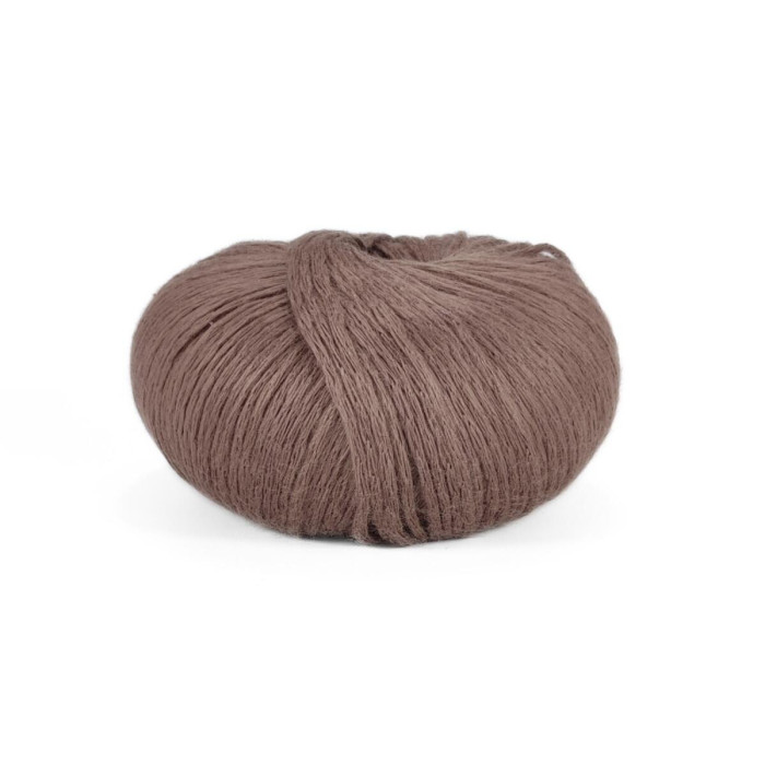 3 Пряжа Laines du Nord Soft Lino, 50г - 135м, горіховий, 80% льон, 20% бавовна