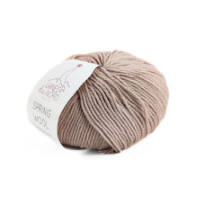3 Пряжа Laines du Nord Spring Wool, 50г - 140м, бежевий, 50% вовна, 50% бавовна