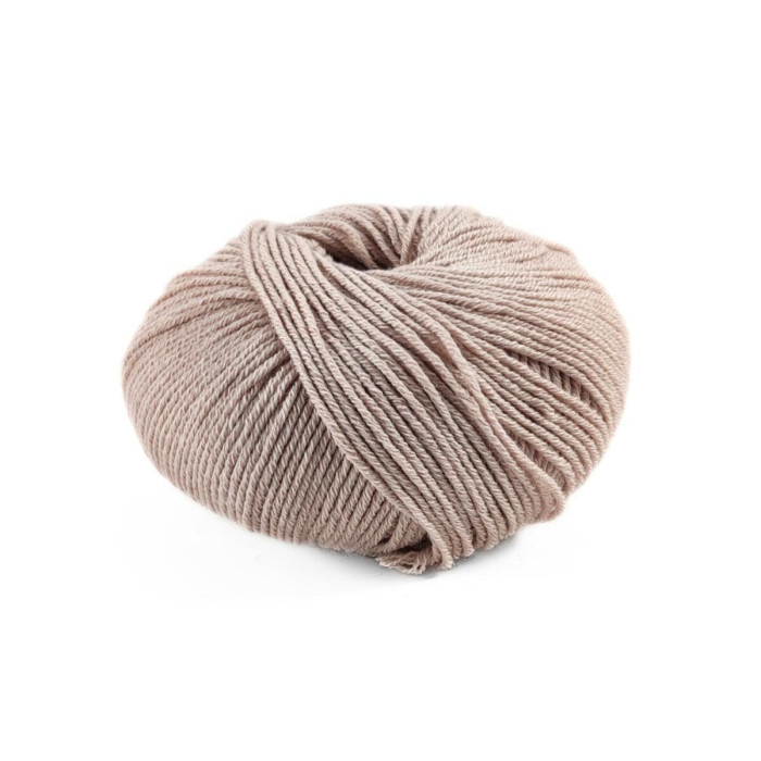 3 Пряжа Laines du Nord Spring Wool, 50г - 140м, бежевий, 50% вовна, 50% бавовна