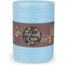 3 Рафія паперова елітної якості Natural Club-LF 80гр-200м (блакитний). Long-Chung (Натурал Клаб)