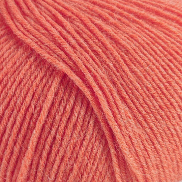 3 Шкарпеткова Пряжа Laines du Nord Unisock 6 PLY, 100г - 400м, кораловий, 75% вовна, 25% нейлон