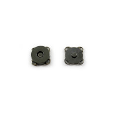 30 MAGNETIC SNAPS Застібка для сумки магнітна 1,5x1,5 см чорний, Circulo