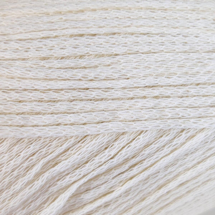 30 Пряжа Adriafil Genesi, 50г - 150м, молочний, 25% шовк, 75% бавовна