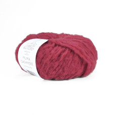 30 Пряжа Laines du Nord Piuma Cashmere, 25г - 75м, червоний, 75% вовна, 16% кашемір, 9% нейлон