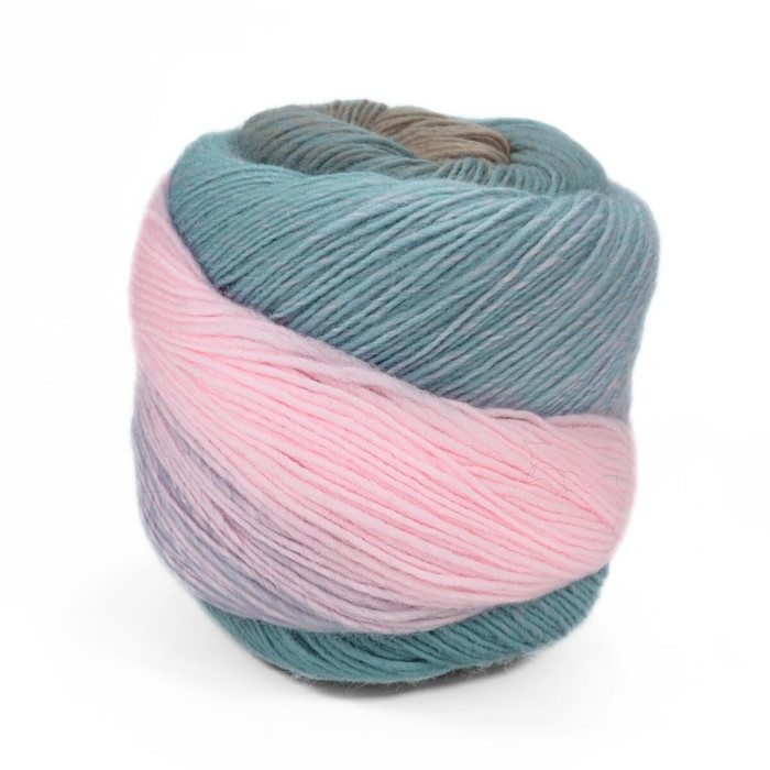 300 Пряжа Laines du Nord Poema, 150г - 600м, різнокольоровий, 100% вовна