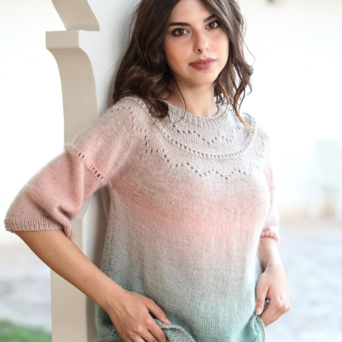 300 Пряжа Laines du Nord Poema, 150г - 600м, різнокольоровий, 100% вовна