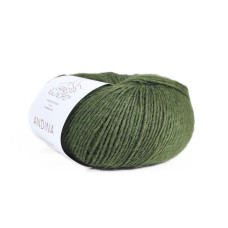3003 Пряжа Laines du Nord Andina, 50г - 175м, зелений, 50% альпака, 50% вовна