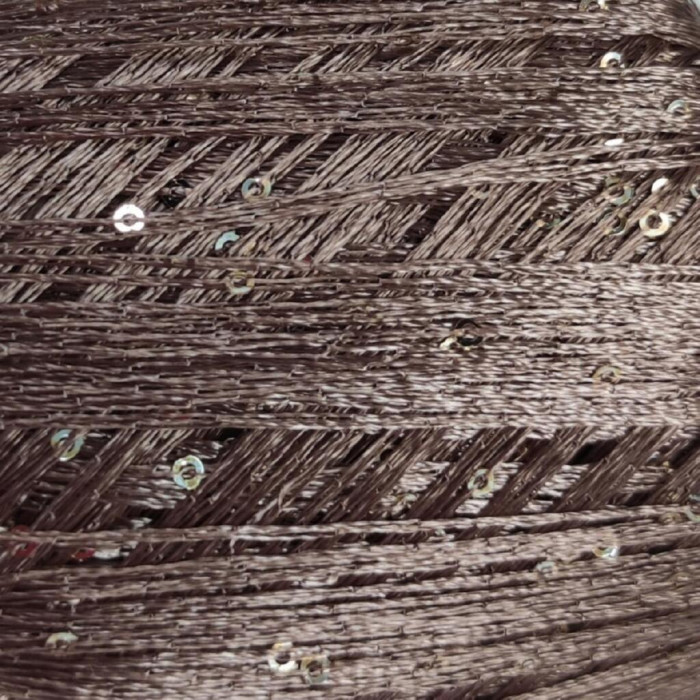 30100 Пряжа Lana Gatto Paillettes, 25г - 195м, горіховий, 100% поліестер