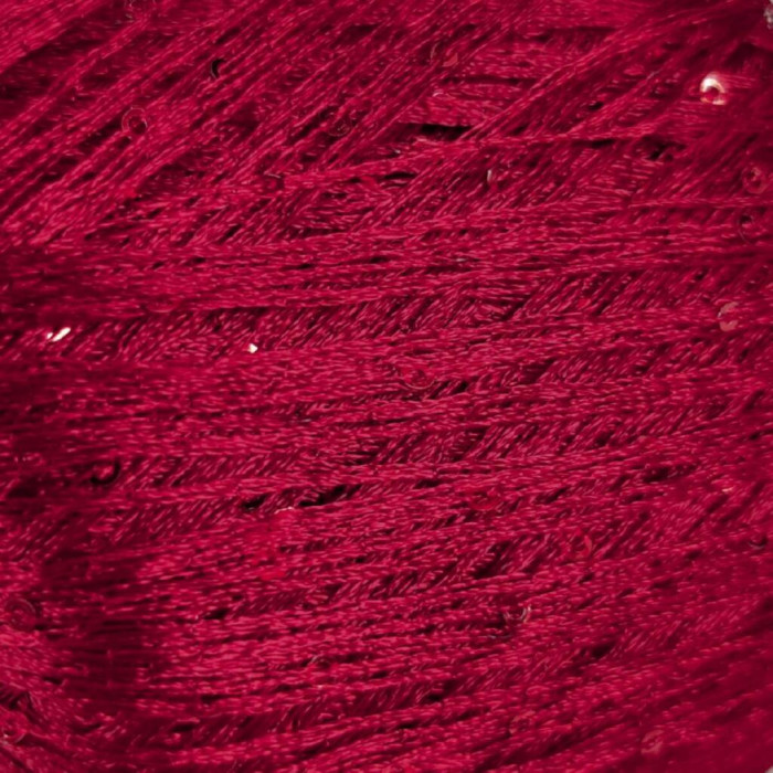 30101 Пряжа Lana Gatto Paillettes, 25г - 195м, червоний, 100% поліестер