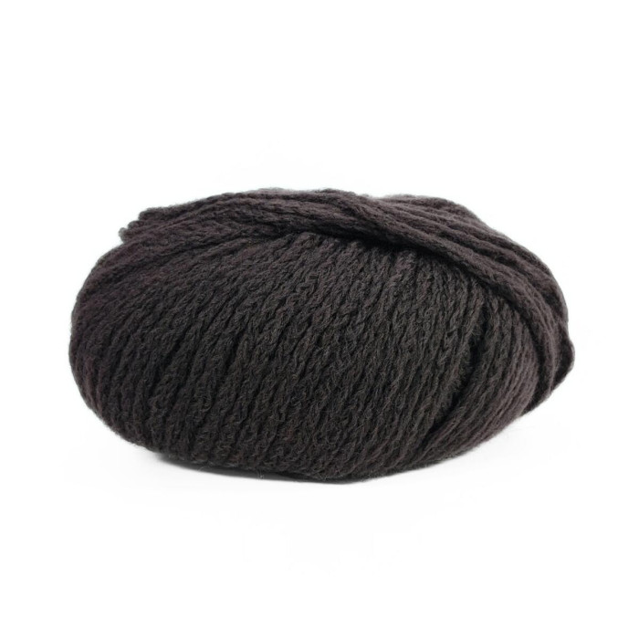 3011 Пряжа Laines du Nord Rozena, 150г - 600м, чорний шоколад, 68% меринос, 17% кашемір 15% нейлон