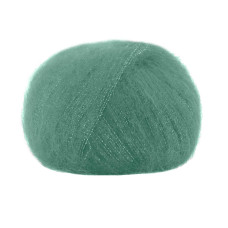 30114 Пряжа Lana Gatto Silk Mohair Lux, 25г - 210м, пильно-зелений, 78% cуперкід мохер, 14% шовк, 4% нейлон, 4% поліамід