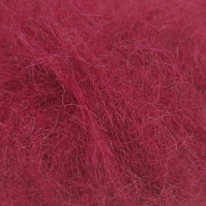 30138 Пряжа Lana Gatto Mohair Royal, 25г - 215м, вишневий, 80% кід мохер, 20% нейлон