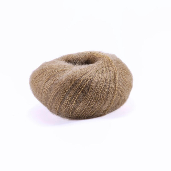 30139 Пряжа Lana Gatto Silk Mohair, 25г - 212м, бежевий, 75% супер кідмохер, 25% шовк