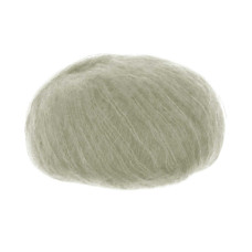 30144 Пряжа Lana Gatto Silk Mohair, 25г - 212м, сіро-зелений, 75% супер кідмохер, 25% шовк