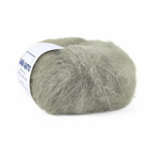 30144 Пряжа Lana Gatto Wool Mohair, 50г - 90м, зелено-сірий, 73% мохер, 27% вовна