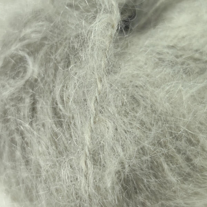 30144 Пряжа Lana Gatto Wool Mohair, 50г - 90м, зелено-сірий, 73% мохер, 27% вовна