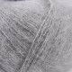 30145 Пряжа Lana Gatto Silk Mohair, 25г - 212м, попелясто-сірий, 75% супер кідмохер, 25% шовк
