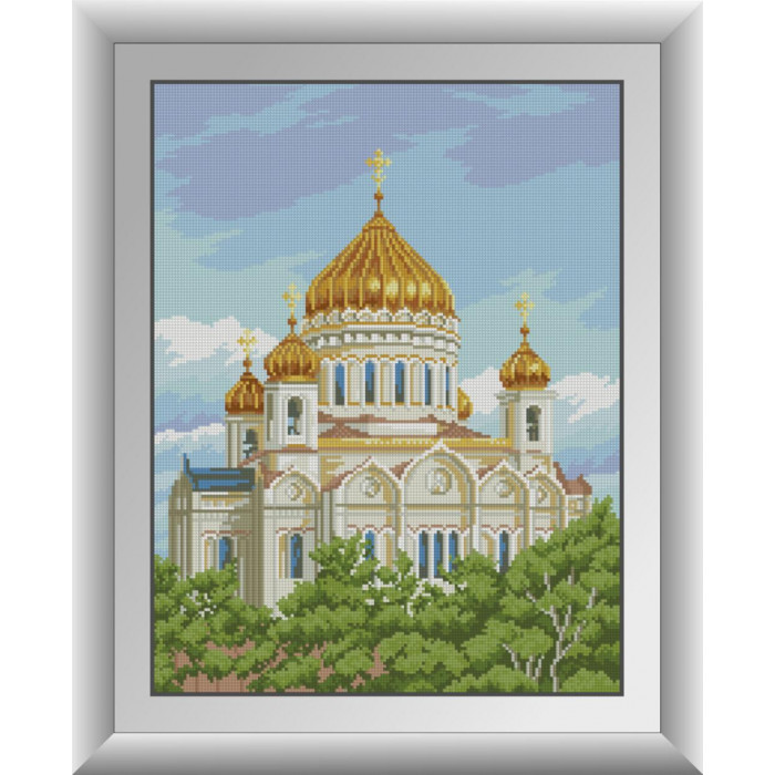 30199 Храм Христа Спасителя. Dream Art. Набір алмазної мозаїки (квадратні, повна)
