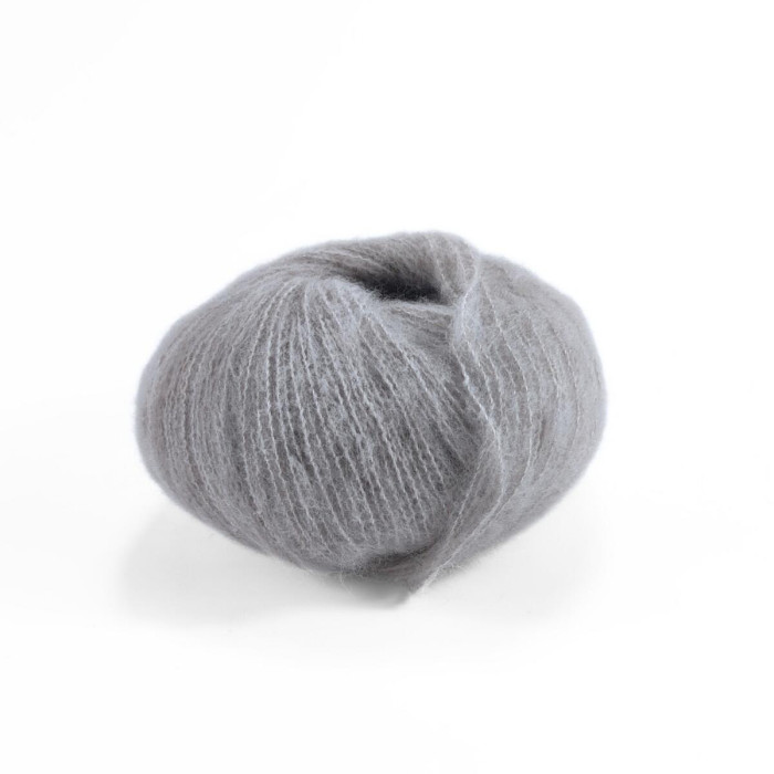 3031 Пряжа Laines du Nord Cashsilk Light, 25г - 145м, світло-сірий, 68% вовна, 22% шовк, 10% кашемір