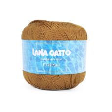 30371 Пряжа Lana Gatto Fresh, 50г - 163м, гірчичний, 100% льон
