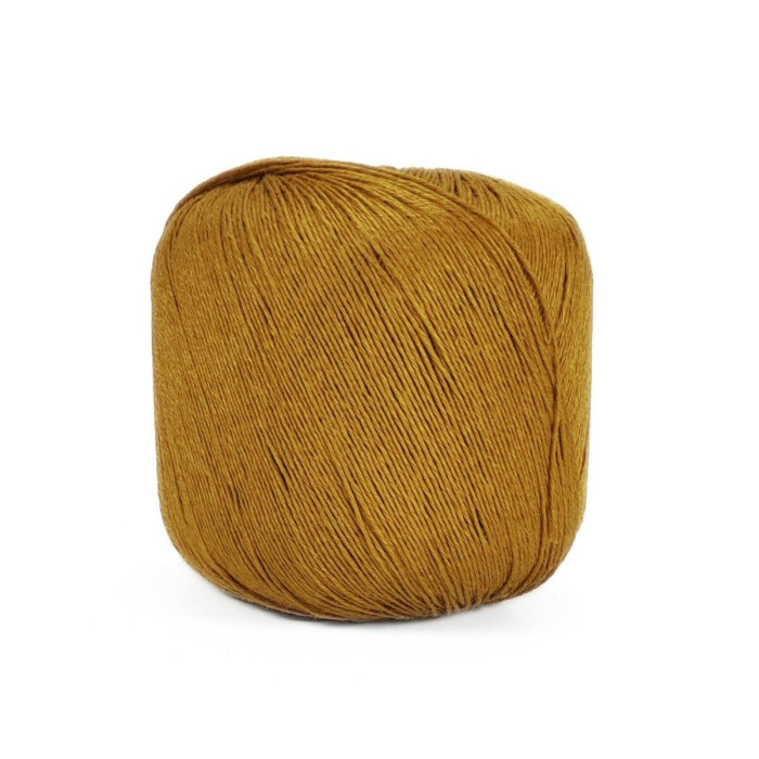 30371 Пряжа Lana Gatto Fresh, 50г - 163м, гірчичний, 100% льон