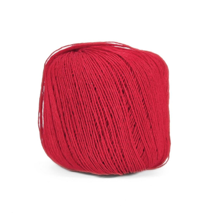 30372 Пряжа Lana Gatto Fresh, 50г - 163м, червоний, 100% льон