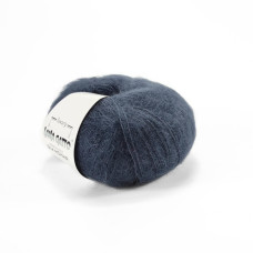 30480 Пряжа Lana Gatto Silk Mohair, 25г - 212м, темно-сірий, 75% супер кідмохер, 25% шовк