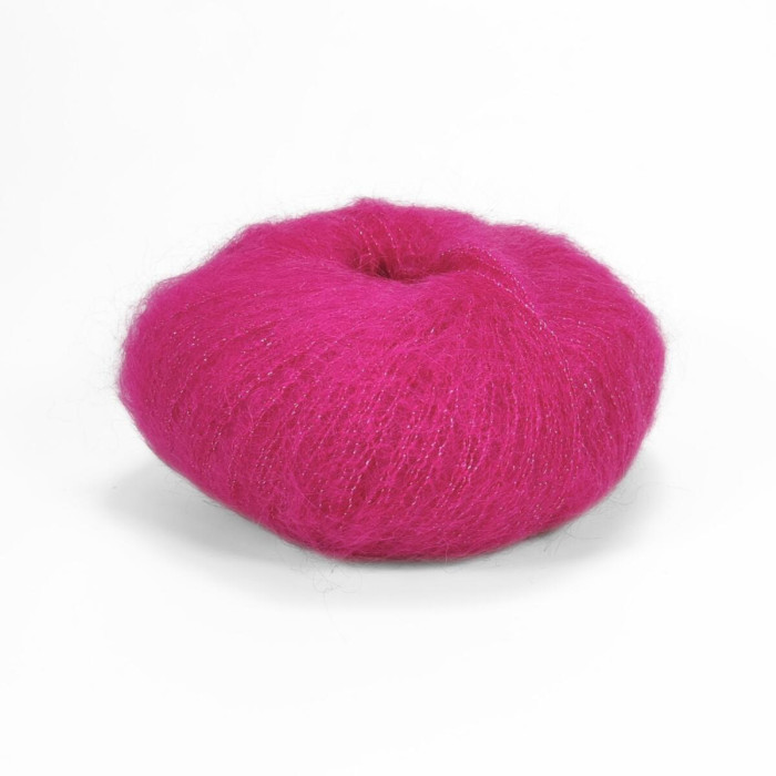 30483 Пряжа Lana Gatto Silk Mohair Lux, 25г - 210м, рожевий, 78% cуперкід мохер, 14% шовк, 4% нейлон, 4% поліамід