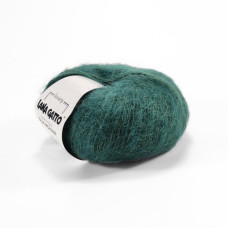 30486 Пряжа Lana Gatto Silk Mohair, 25г - 212м, зелений, 75% супер кідмохер, 25% шовк