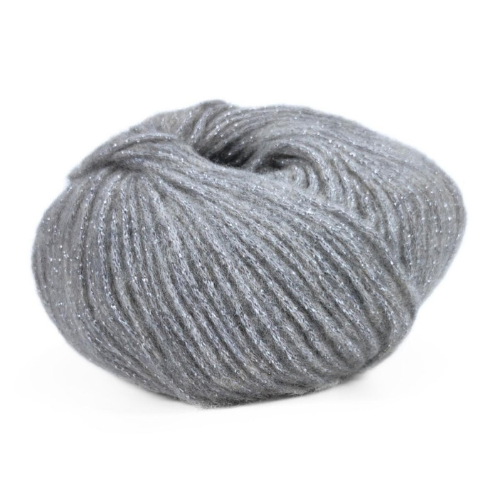 30499 Пряжа Lana Gatto Lounge, 50г - 120м, сірий, 34% вовна, 46% бавовна, 12% поліестер, 8% поліамід