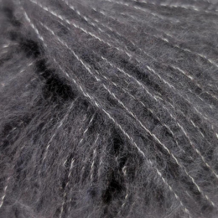 3050 Пряжа Laines du Nord Cashsilk Light, 25г - 145м, темно-сірий, 68% вовна, 22% шовк, 10% кашемір