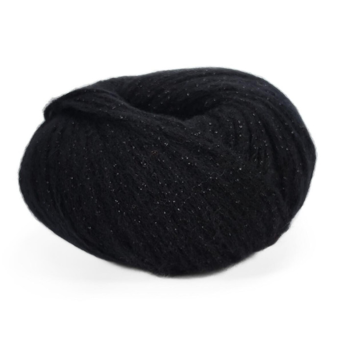 30500 Пряжа Lana Gatto Lounge, 50г - 120м, чорний, 34% вовна, 46% бавовна, 12% поліестер, 8% поліамід