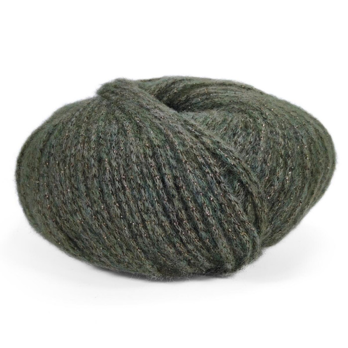 30501 Пряжа Lana Gatto Lounge, 50г - 120м, оливковий, 34% вовна, 46% бавовна, 12% поліестер, 8% поліамід