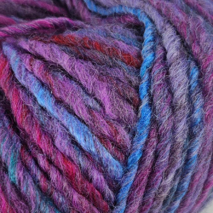 30509 Пряжа Lana Gatto Davos, 50г - 90м, фіолетовий мікс, 51% вовна, 49% акрил