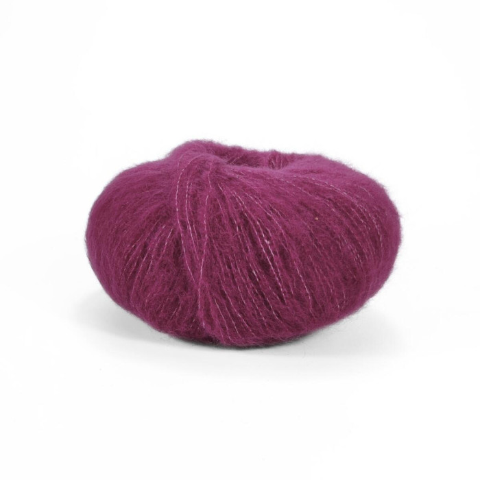 3051 Пряжа Laines du Nord Cashsilk Light, 25г - 145м, буряковий, 68% вовна, 22% шовк, 10% кашемір