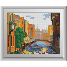 30513 Канал у Венеції. Dream Art. Набір алмазної мозаїки (квадратні, повна)