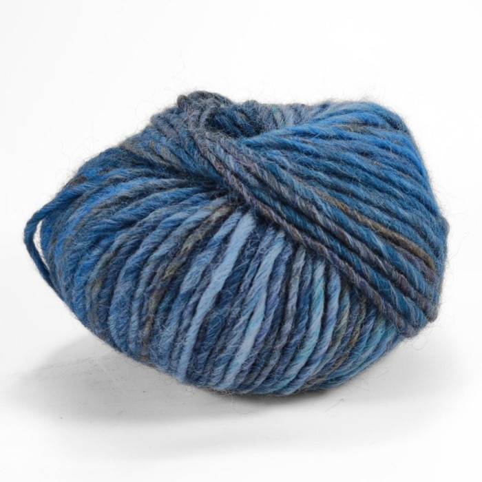 30514 Пряжа Lana Gatto Davos, 50г - 90м, синьо-блакитний мікс, 51% вовна, 49% акрил