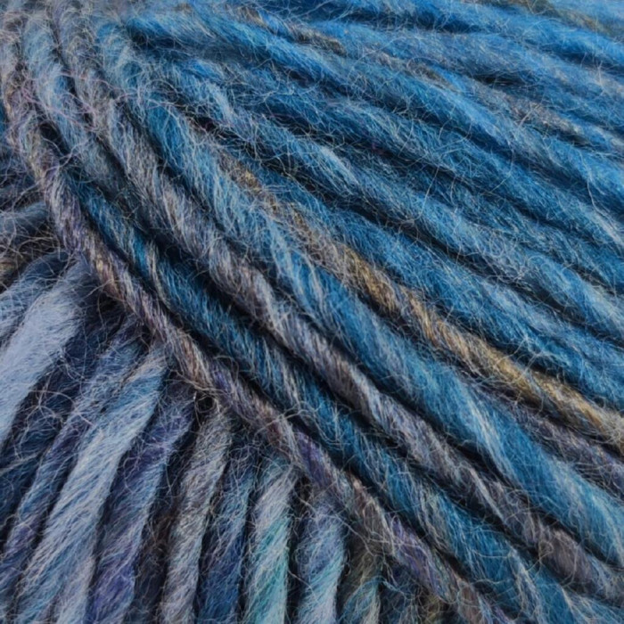 30514 Пряжа Lana Gatto Davos, 50г - 90м, синьо-блакитний мікс, 51% вовна, 49% акрил