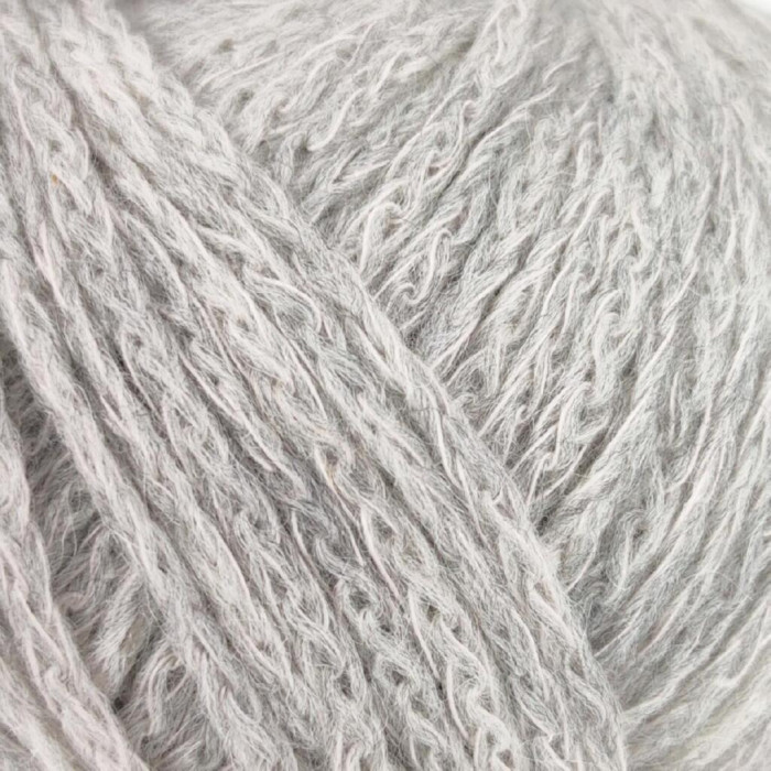 30532 Пряжа Lana Gatto Catena Soft, 50г - 125м, сірий меланж, 40% бавовна, 37% вовна, 23% альпака