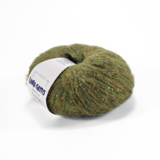 30568 Пряжа Lana Gatto Cocktail, 50г - 115м, хакі+голографічна паєтка, 15% мохер, 19% акрил, 23% поліестер, 43% поліамід