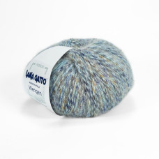 30624 Пряжа Lana Gatto Wengen, 50г - 115м, блакитний меланж, 12% альпака, 12% вовна, 76% бавовна