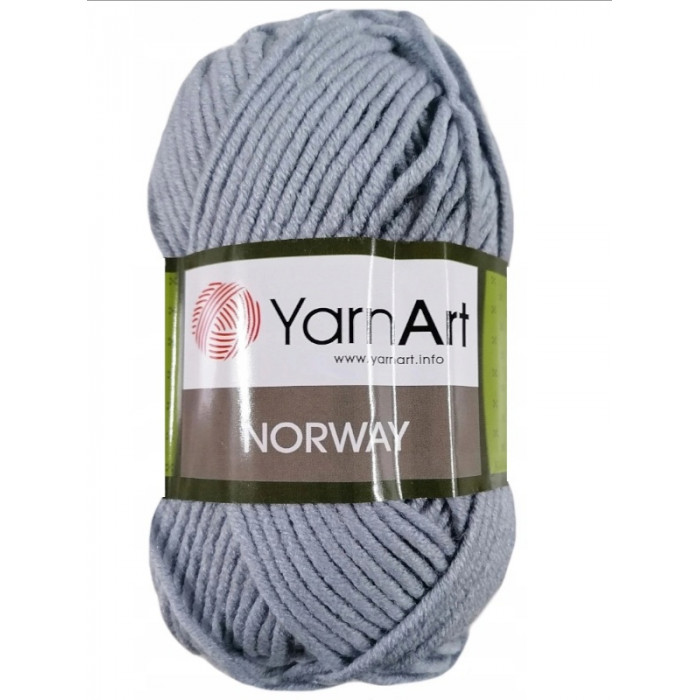 3072 Пряжа Norway 100гр - 105м (Сірий) YarnArt