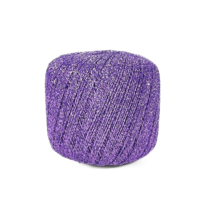 30779 Пряжа Lana Gatto New Glitter, 25г - 300м, фіолетовий, 100% поліестер